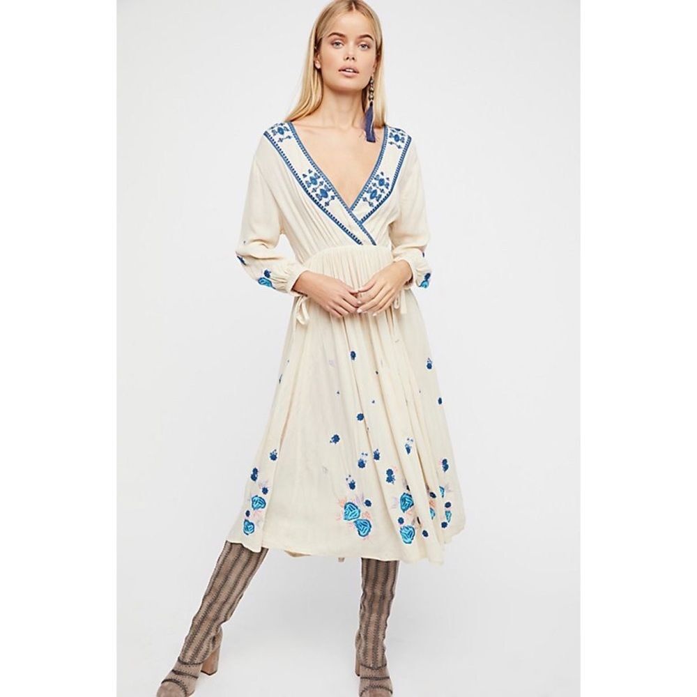 Free People The Enchanted Forest Midi Dress